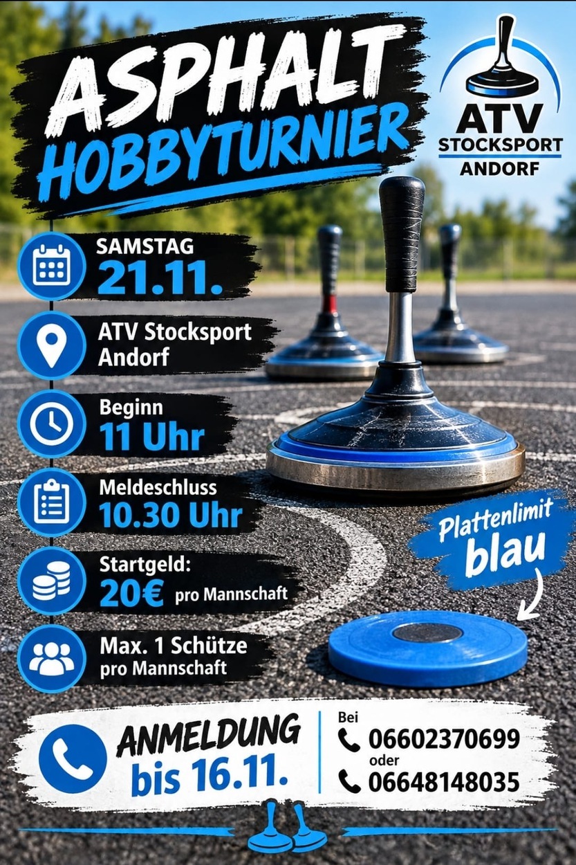 Einladung zum Asphalt Hobbyturnier